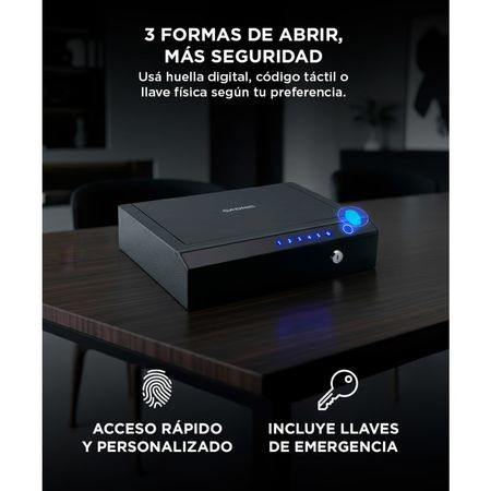 Caja Fuerte Digital Gadnic 3 Aperturas Con Iluminación LED