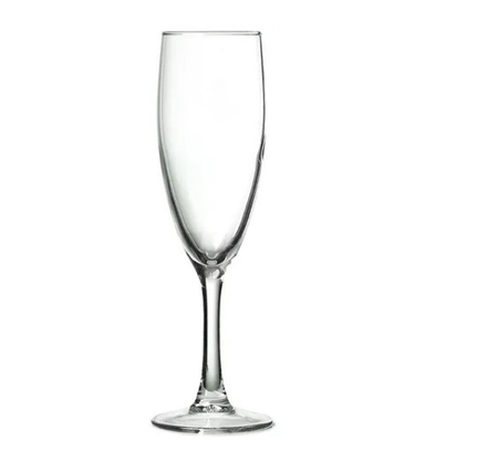 Copa Flauta 160ml Princesa Arcoroc Vidrio Templado Caja X6 U Transparente