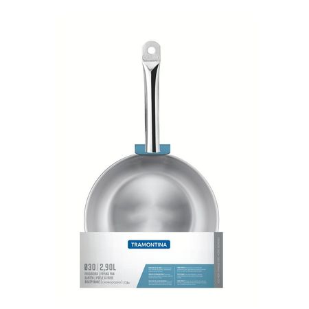 Sartén Profesional 30 Cm 2.9 Lts Acero Inox Tramontina Acero