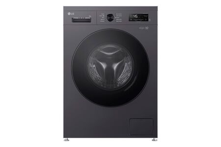 Lavarropas Automático LG Wm80mvfs6 8kg 1200rpm Inverter Gris Oscuro
