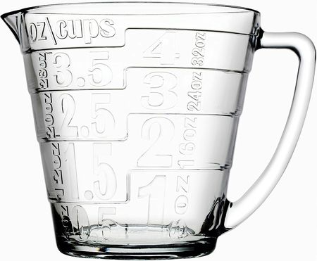 Jarra Medidora Vidrio Con Manija  1155 cc Pasabahce