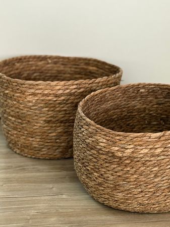 Set Canastos Fibras Naturales sin manija