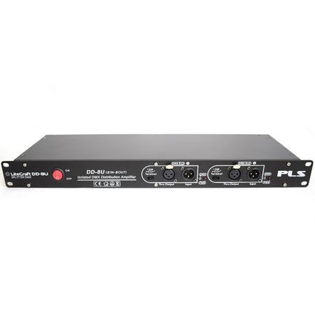 PLS DD-8U. Splitter DMX 2 entradas y 8 salidas
