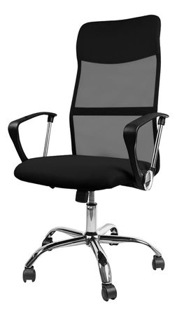 Silla Ergonómica De Oficina Escritorio Pc Espaldar Alto Color Negro