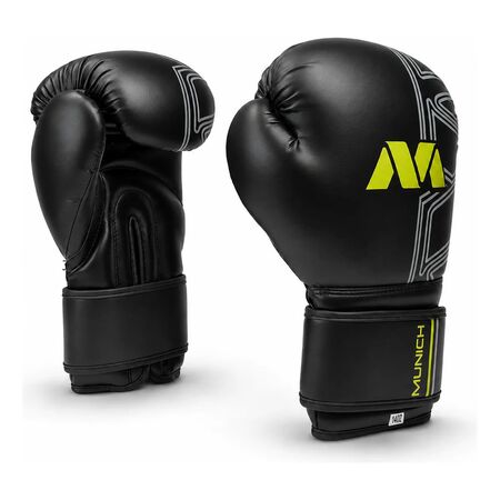 Guantes Boxeo Munich Sparta Kickboxing Entrenamiento Color Amarillo Talle 8