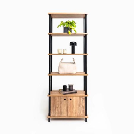 Biblioteca Industrial DS Home 68 x 30 x 182 cm Roble Atakama