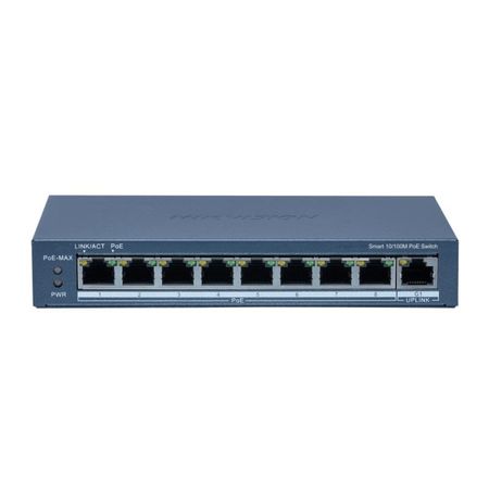 Switch Hikvision DS-3E1309P-EI|M 8 Puertos PoE Fast Eth