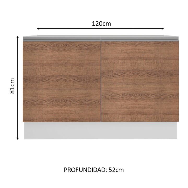 Bajo Mesada Cocina Madesa Glamy 120 Cm 02 - Vista 3