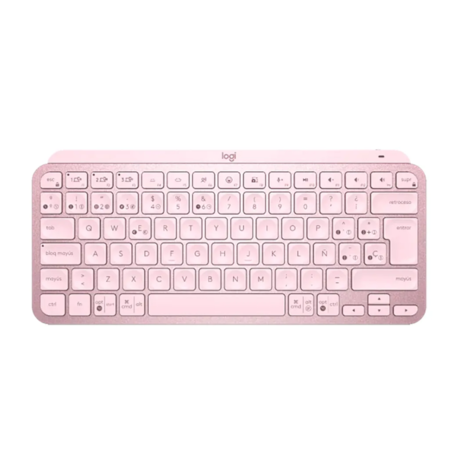 TECLADO LOGITECH WIRELESS MX KEYS MINI ROSE RETROILUM 