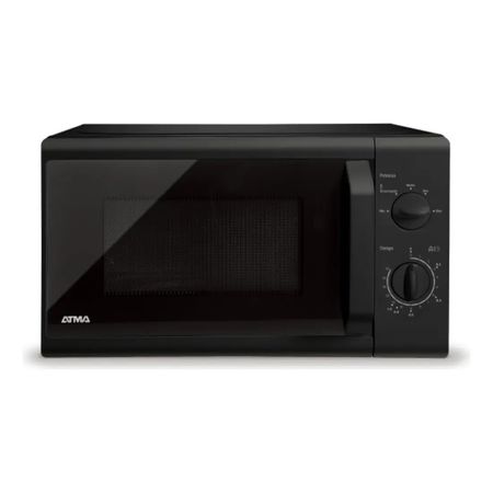 Microondas Rotativo Atma 20lts Matrb20ubn Negro 700w