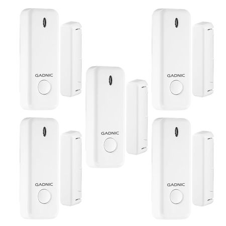 Kit x5 Sensores inalámbricos Gadnic WS1000 Puertas Ventanas