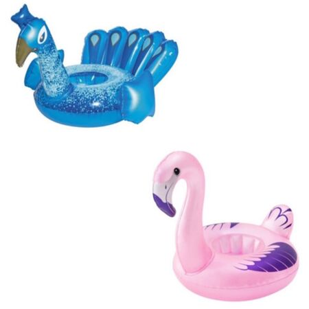 Flotador Posavasos Pileta Bestway  Pavo Real Flamenco