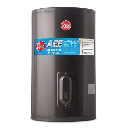 Termotanque Aee Electrico Colgar 85 Litros Conexión Inferior Tec085rh Gris Rheem