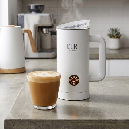 Espumador De Leche CUK By Gadnic 4 funciones 450 ML Espuma Cremosa 500W (Color Blanco)