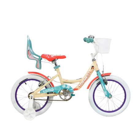 Bicicleta Infantil Topmega Flexygirl R16 1V Arena/Turquesa