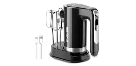Batidora De Mano Inalámbrica 7 Vel 90w Wadfow Wfm1501