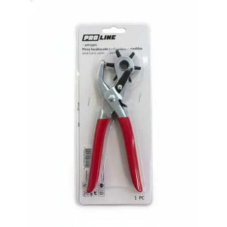Pinza Perforadora Sacabocado Proline 6 Medidas Para Cuero Y Lona LPP208PI
