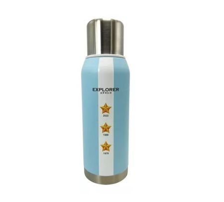 Termo Explorer Apolo Argentina Campeon Acero Inoxidable 1 L