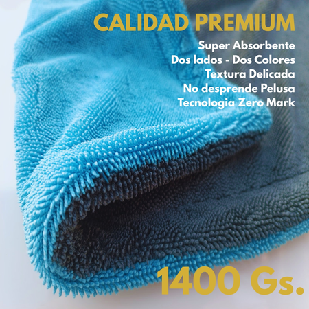 Paño Secado Microfibra 1400 Gsm Twisted S/borde 70x90 Detail