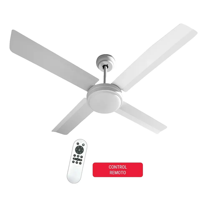 Ventilador De Techo Liliana Palas Metálicas 120cm Luz Led Control Vthb704r - Vista 2