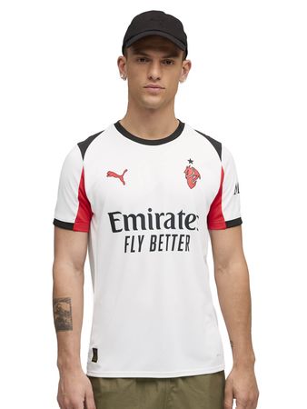 Camiseta Puma AC Milan Away 2025/2026 Hombre Fútbol Blanco