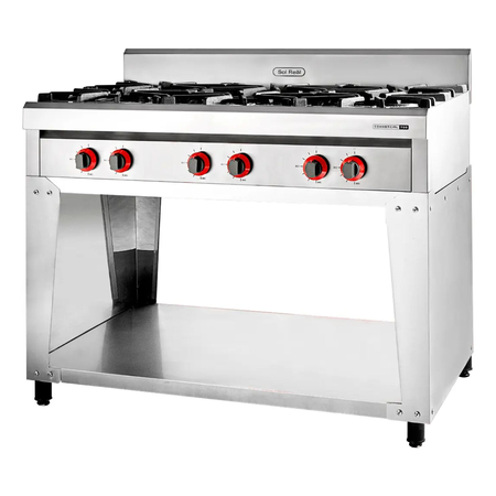 Anafe Industrial 6 Hornallas Sol Real 732 Gas Envasado