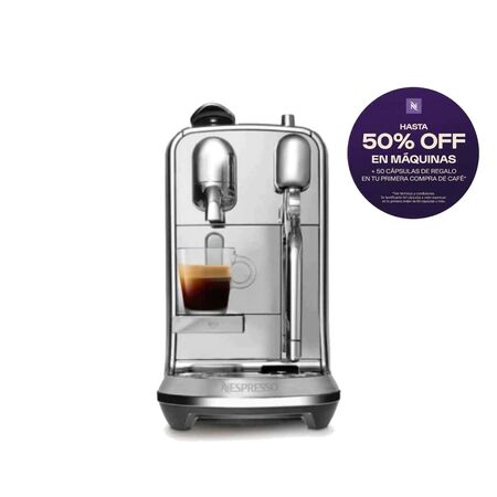 Cafetera Nespresso Creatista Plus Metal J520-AR-ME-NE