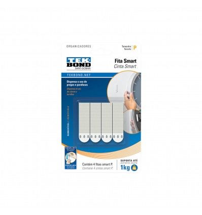 Cinta adhesiva doble faz para Smart 1kg x4 unidades en blister Tek Bond