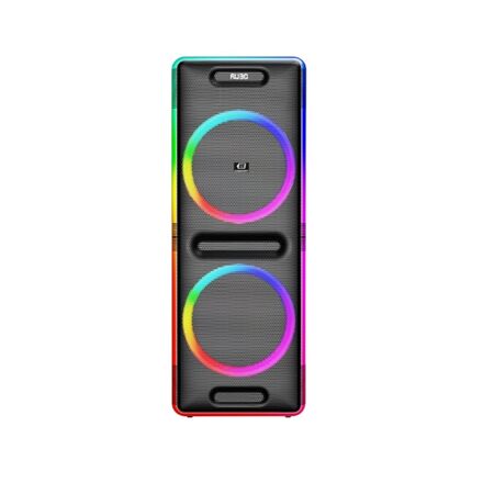 Parlante Lusqtoff Lightforce Doble Woofer 15 Con Luces