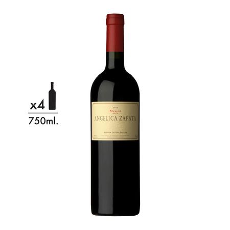Vino Tinto Angelica Zapata Alta Merlot Caja x 4