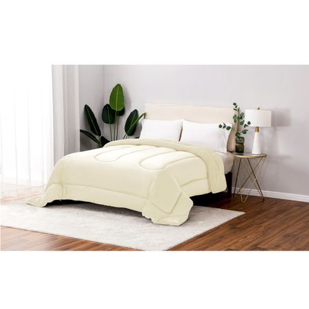 Acolchado Winter De Corderito King Size Beige