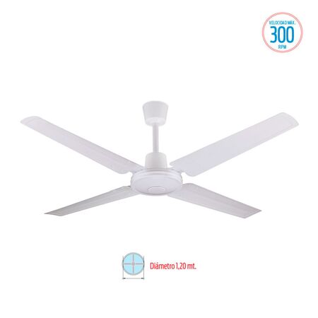 Ventilador De Techo Liliana Vthb Blanco