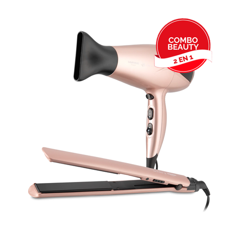 Combo Secador & Planchita DSet DUO 200 Potencia 2100W & 41W DAEWOO