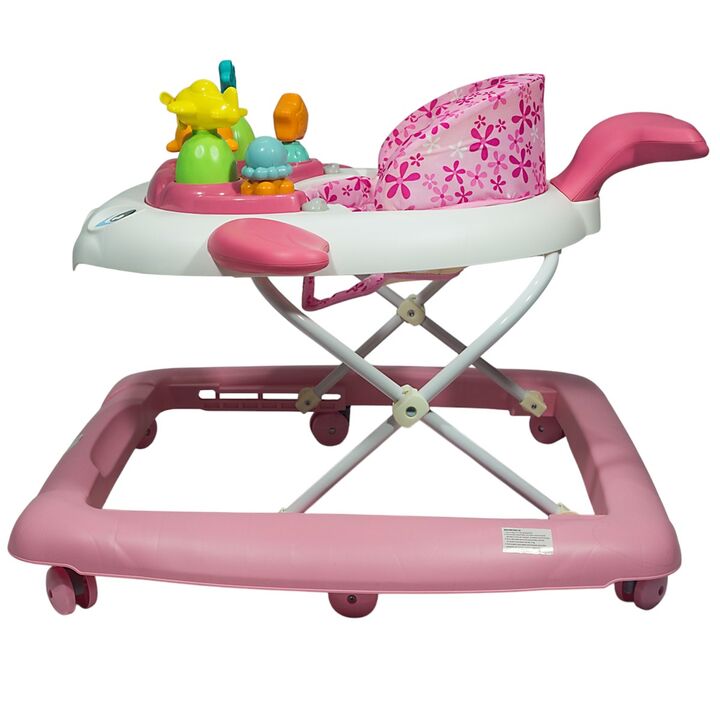 Andador con luces y sonidos Infanti Ballena Luminosa rosa - Vista 6