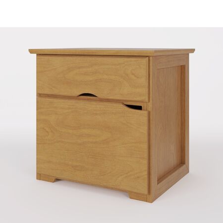 Mesa De Luz Pacifico 1 Puerta Y 1 Cajon Inmacol Cod: 205 Lustre Miel