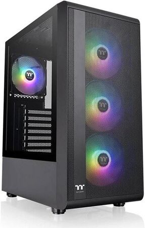 Gabinete Thermaltake S200 Plus Tg ARGB Black Tempered Glass