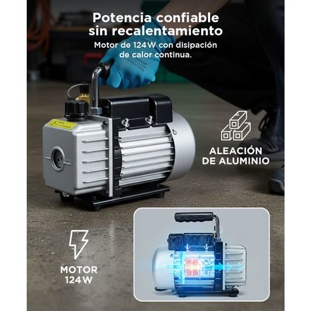 Bomba de Vacío HRT-0.5A Gadnic Aire Acondicionado CFM 30L