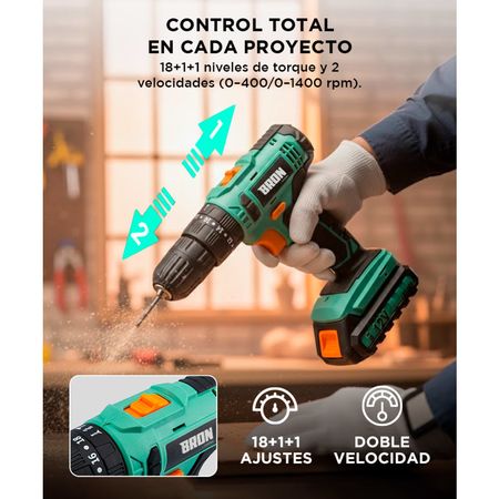 Taladro Percutor Atornillador 12v Gadnic Potencia y Precisión