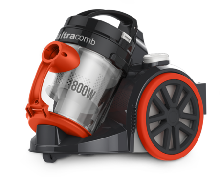 Aspiradora Trineo Ultracomb AS-4224 2.5L negra y naranja 220V