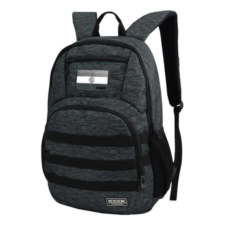 Mochila Tactica Kossok Exos Reforzada Gris Rayas
