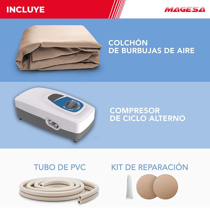 Colchón Antiescaras Con Motor Compresor Secuencial 130 Kg - Vista 6