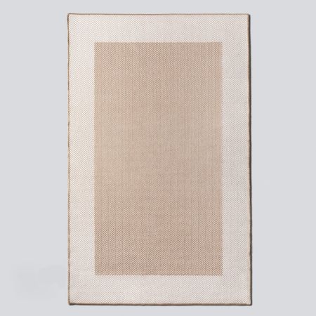 Alfombra simil Yute Natural y Beige - 250x350cm