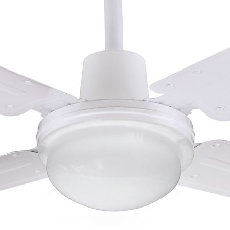 Ventilador de Techo Blanco 4 Palas Metlicas 120cm 5 Velocidades c/Luz Liliana