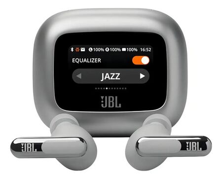 Auriculares Inalámbricos Jbl Live Beam 3 True Plateado