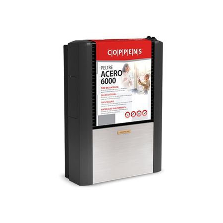 Calefactor Coppens 6000 Tb S. Derecha Peltre Acero Multigas