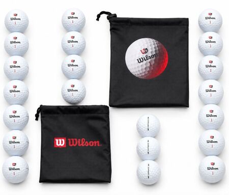 Pelotas Golf Wilson Staff Duo Soft Bolsa Mesh X 12 blancas