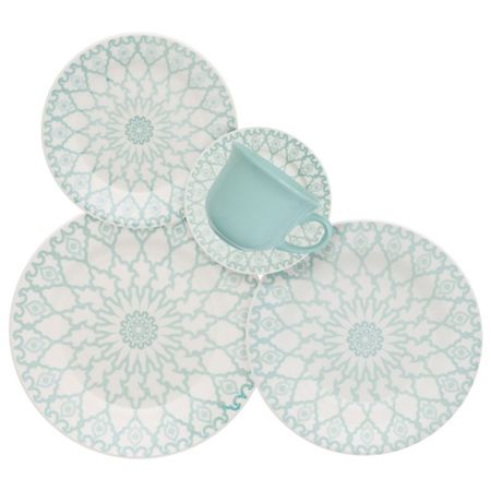 JUEGO VAJILLA X 30 PIEZAS MANDALA OXFORD