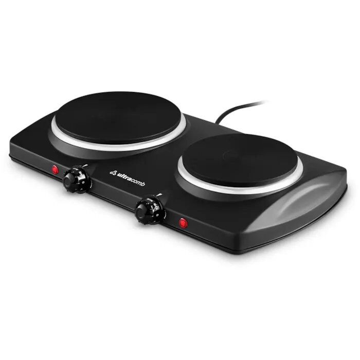 Anafe Electrico Ultracomb 2 Hornallas 1500/750W Negro AN-6600 - Vista 2