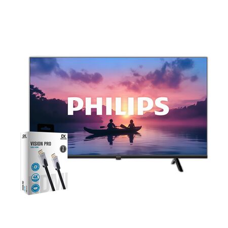 Combo Smart TV Philips 40" FHD LED Google TV + Cable HDMI Dekkin 2m 4K