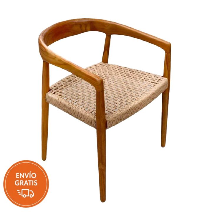 Sillón Bali Kraft Laqueado en Madera Teka Natural - Vista 1